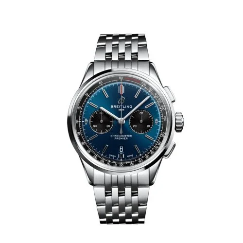 Breitling - AB0118221C1A1 Premier B01 Chronograph 42 Stainless Steel / Blue / Bracelet
