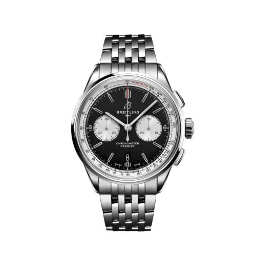 Breitling - AB0118371B1A1 Premier B01 Chronograph 42 Stainless Steel / Black / Bracelet