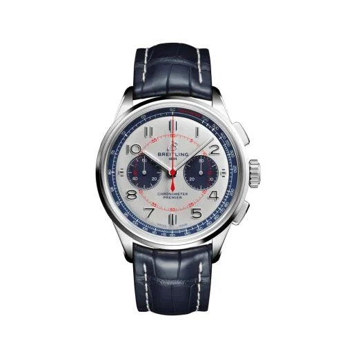 Breitling - AB0118A71G1P2 Premier B01 Chronograph 42 Bentley Mulliner Stainless Steel / Silver / Croco / Pin