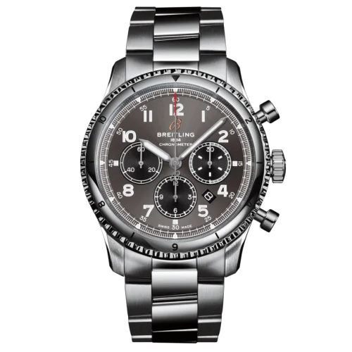 Breitling - AB0119131B1A1 Aviator 8 B01 Chronograph 43 Stainless Steel / Anthracite / Bracelet