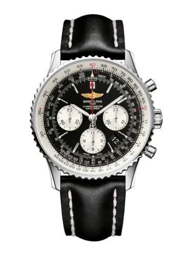 Breitling - AB012012/BB01/435X/A20BA.1 Navitimer 01 43 Stainless Steel / Black / Calf / Pin