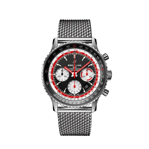 Breitling - AB01211B1B1A1 Navitimer 1 B01 Chronograph 43 Stainless Steel / Airline Editions SwissAir / Mesh