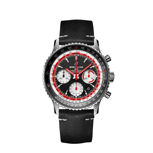 Breitling - AB01211B1B1X1 Navitimer 1 B01 Chronograph 43 Stainless Steel / Airline Editions SwissAir / Calf / Pin