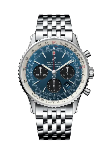 Breitling - AB0121211C1A1 Navitimer 1 B01 Chronograph 43 Stainless Steel / Blue / Bracelet