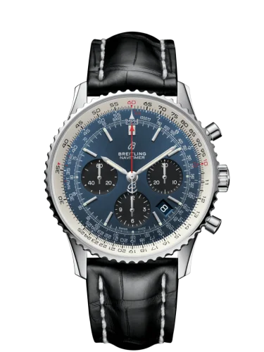 Breitling - AB0121211C1P3 Navitimer 1 B01 Chronograph 43 Stainless Steel / Blue / Croco / Folding