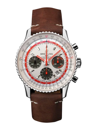 Breitling - AB01219A1G1X2 Navitimer 1 B01 Chronograph 43 Stainless Steel / Airline Editions TWA / Calf / Folding