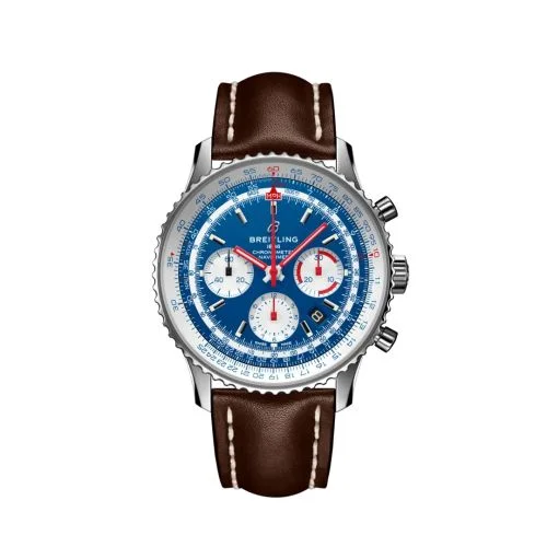 Breitling - AB0121A31C1X1 Navitimer 1 B01 Chronograph 43 Stainless Steel / Airline Editions American Airlines / Calf / Pin
