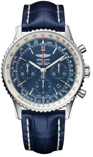 Breitling - AB012512/C864/732P/A20BA.1 Navitimer 01 43 Stainless Steel / Blue Sky / Croco / Pin