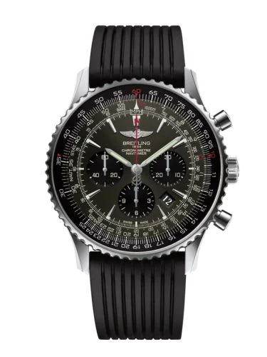 Breitling - AB01271A.F570.252S Navitimer 01 46 Stainless Steel / Stratos Grey / Rubber