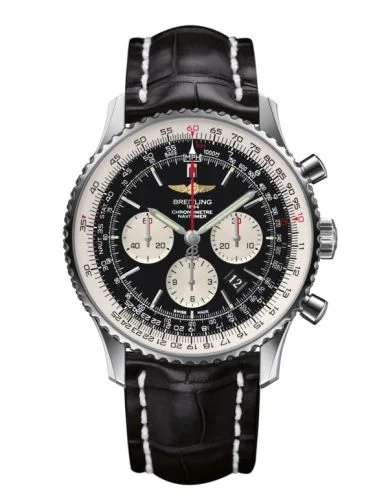 Breitling - AB012721/BD09/760P/A20BA.1 Navitimer 01 46 Stainless Steel / Black / Croco / Pin