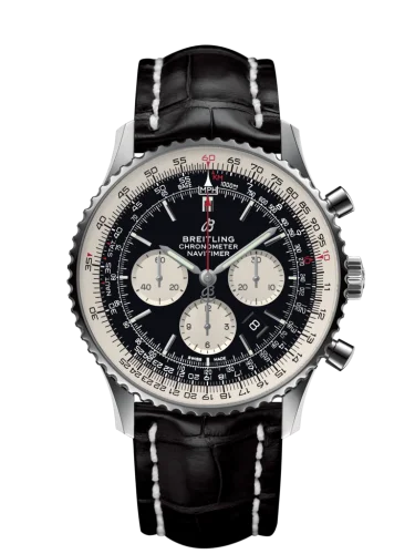 Breitling - AB0127211B1P1 Navitimer 1 B01 Chronograph 46 Stainless Steel / Black / Croco / Pin