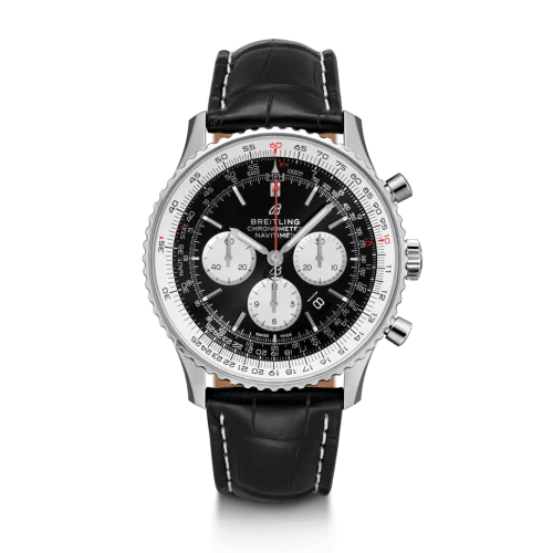 Breitling - AB0127211B1P2 Navitimer 1 B01 Chronograph 46 Stainless Steel / Black / Croco / Folding