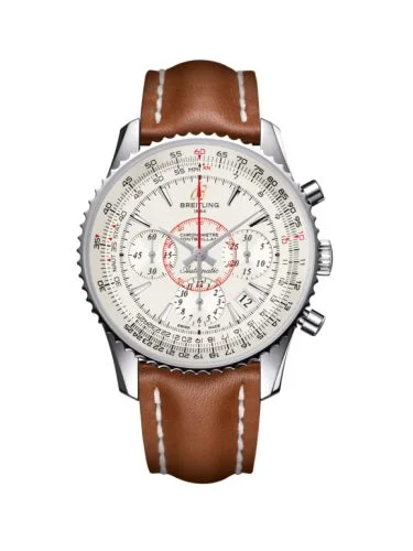Breitling - AB013012.G709.728P Montbrillant 01 Stainless Steel / Mercury Silver / Croco