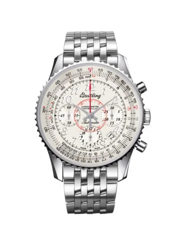 Breitling - AB013012.G735.425X Montbrillant 01 Stainless Steel / Mercury Silver / Calf