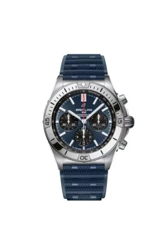 Breitling - AB0134101C1S1 Chronomat B01 42 Stainless Steel / Blue / Rubber