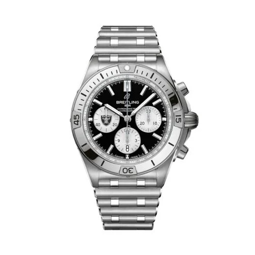 Breitling - AB01342B1B1A1 Chronomat B01 42 NFL Las Vegas Raiders / Rouleaux