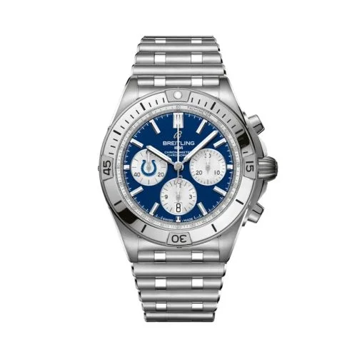 Breitling - AB01342B1C2A1 Chronomat B01 42 NFL Indianapolis Colts / Rouleaux