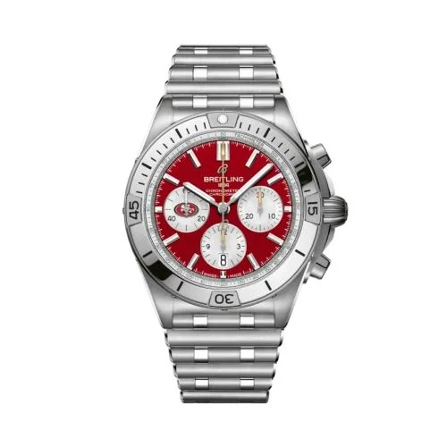 Breitling - AB01342B1K1A1 Chronomat B01 42 NFL San Francisco 49ers / Rouleaux