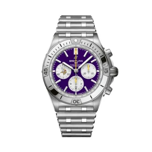 Breitling - AB01342B1K4A1 Chronomat B01 42 NFL Minnesota Vikings / Rouleaux