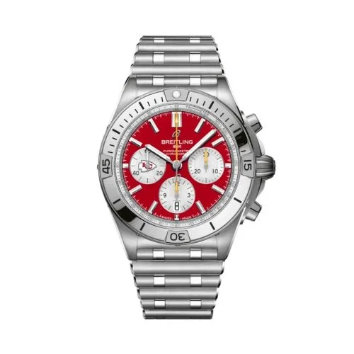Breitling - AB01342B1K5A1 Chronomat B01 42 NFL Kansas City Chiefs / Rouleaux