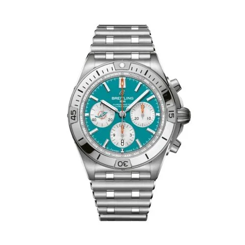 Breitling - AB01342B1L2A1 Chronomat B01 42 NFL Miami Dolphins / Rouleaux