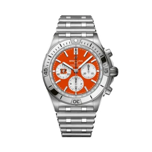 Breitling - AB01342B1O1A1 Chronomat B01 42 NFL Cincinnati Bengals / Rouleaux