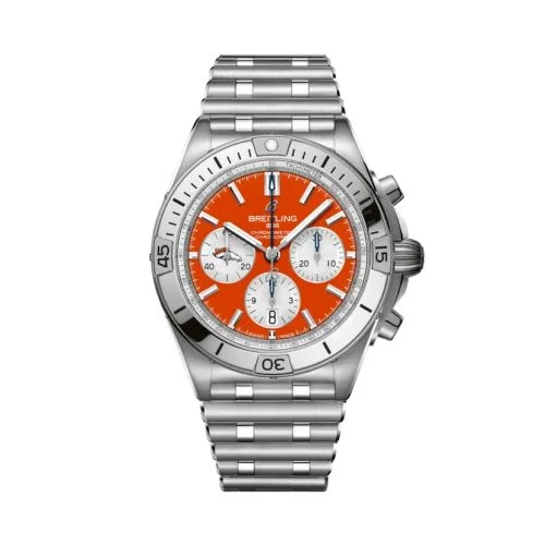 Breitling - AB01342B1O2A1 Chronomat B01 42 NFL Denver Broncos / Rouleaux