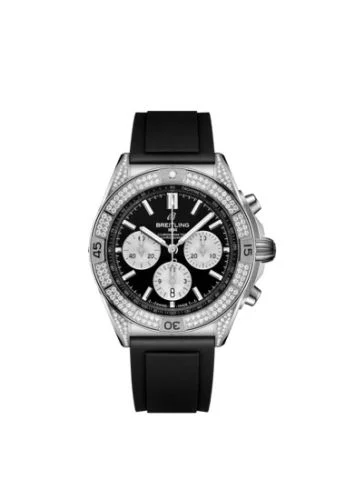 Breitling - AB0134721B1S1 Chronomat B01 42 Stainless Steel - Diamond / Black / Rubber