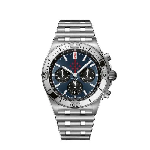 Breitling - AB01347A1C1A1 Chronomat B01 42 Stainless Steel / Red Arrows / Rouleaux
