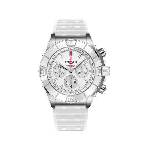 Breitling - AB0136A71A1S1 Super Chronomat B01 44 Stainless Steel / White / Japan