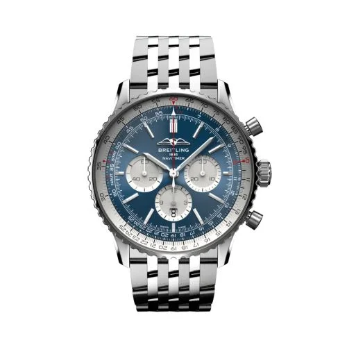 Breitling - AB0137211C1A1 Navitimer B01 Chronograph 46 Stainless Steel / Blue / Bracelet