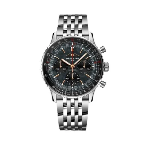 Breitling - AB01381G1B1A1 Navitimer B01 Chronograph 43 Stainless Steel / Black MOP / Japan / Bracelet