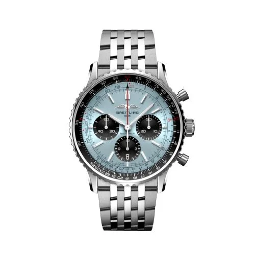 Breitling - AB0138241C1A1 Navitimer  B01 Chronograph 43 Stainless Steel / Ice Blue / Bracelet