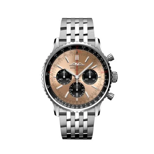 Breitling - AB0138241K1A1 Navitimer  B01 Chronograph 43 Stainless Steel / Copper / Bracelet