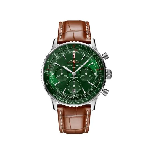 Breitling - AB01382B1L1P1 Navitimer  B01 Chronograph 43 Stainless Steel / Etihad Airways