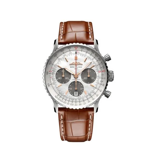 Breitling - AB0139211A1P1 Navitimer B01 Chronograph 41 Stainless Steel / MOP Japan / Alligator