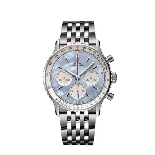 Breitling - AB0139211C2A1 Navitimer B01 Chronograph 41 Stainless Steel / Blue MOP Japan / Bracelet