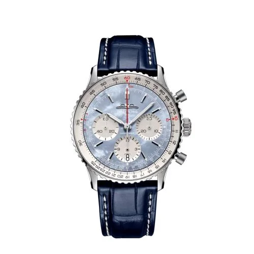 Breitling - AB0139211C2P1 Navitimer B01 Chronograph 41 Stainless Steel / Blue MOP Japan