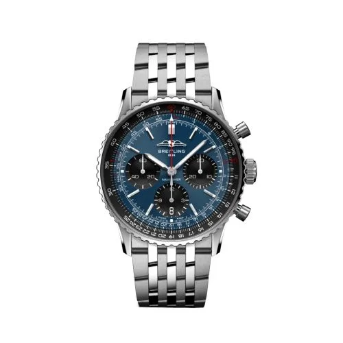 Breitling - AB0139241C1A1 Navitimer B01 Chronograph 41 Stainless Steel / Blue / Bracelet