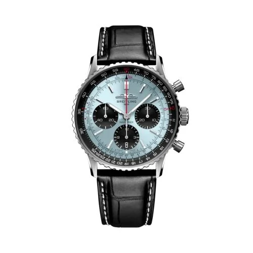 Breitling - AB0139241C2P1 Navitimer B01 Chronograph 41 Stainless Steel / Ice Blue / Alligator