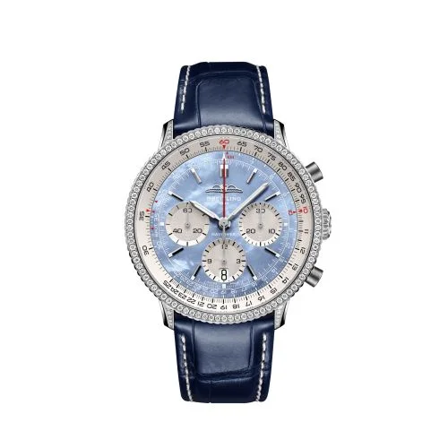 Breitling - AB01396A1C1P1 Navitimer B01 Chronograph 41 Stainless Steel - Diamond / Blue MOP / USA