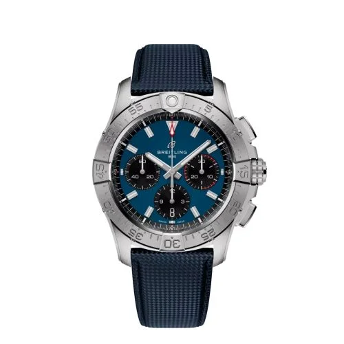 Breitling - AB0146101C1X1 Avenger B01 Chronograph 42 Stainless Steel / Blue / Strap