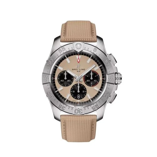 Breitling - AB0147101A1X1 Avenger B01 Chronograph 44 Stainless Steel / Sand / Strap