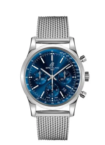 Breitling - AB015112/C860/154A Transocean Chronograph Stainless Steel / Blue / Limited Edition