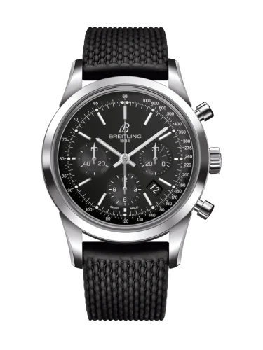 Breitling - AB015212/BA99/279S/A20D.2 Transocean Chronograph Stainless Steel / Black / Rubber / Folding