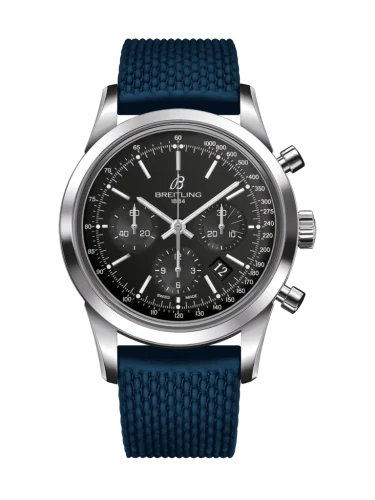 Breitling - AB015212/BA99/281S/A20D.2 Transocean Chronograph Stainless Steel / Black / Rubber / Folding