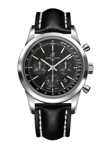 Breitling - AB015212/BA99/436X/A20D.1 Transocean Chronograph Stainless Steel / Black / Calf / Folding