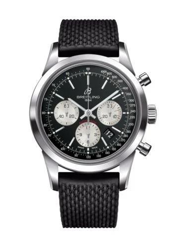 Breitling - AB015212/BF26/278S/A20S.1 Transocean Chronograph Stainless Steel / Reverse Panda / Rubber / Pin