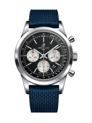 Breitling - AB015212/BF26/280S/A20S.1 Transocean Chronograph Stainless Steel / Reverse Panda / Rubber / Pin