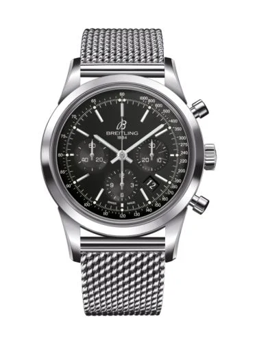 Breitling - AB0152121B1A1 Transocean Chronograph Stainless Steel / Black / Bracelet